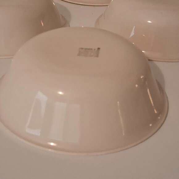 Corelle SANDSTONE with Green Stripe Set of 6 Soup/Cereal Bowls 6-1/4” - Picture 7 of 12